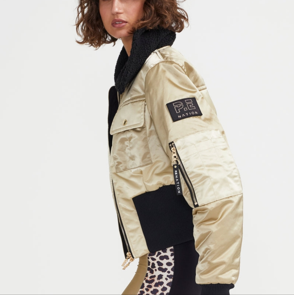 NWT RARE PE Nation Twist Serve Bomber Jacket - Picture 7 of 14